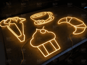 24-Carteles acrilico con neon led