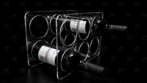 27- Soporte de botellas de acrilico